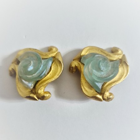 Vintage boucles d'oreilles clips l'or du soir.