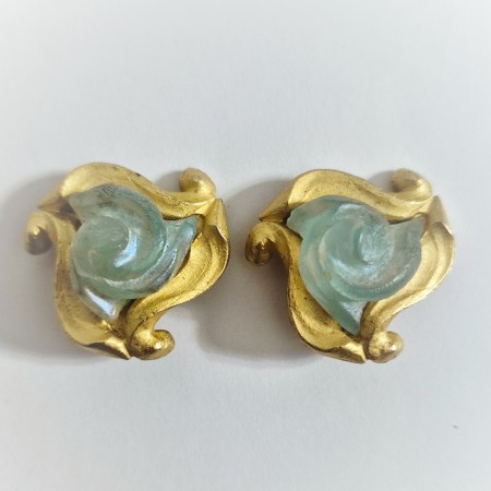 Vintage boucles d'oreilles clips l'or du soir.